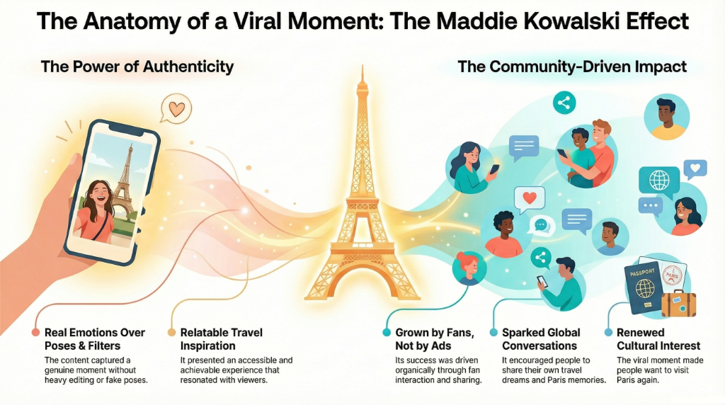 Reality Behind Maddie Kowalski Eiffel Tower Story