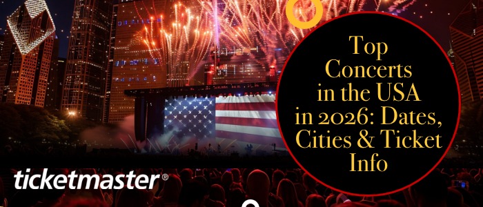 Timeline of top concerts in the USA from 2019 to 2034, highlighting major events across the years.