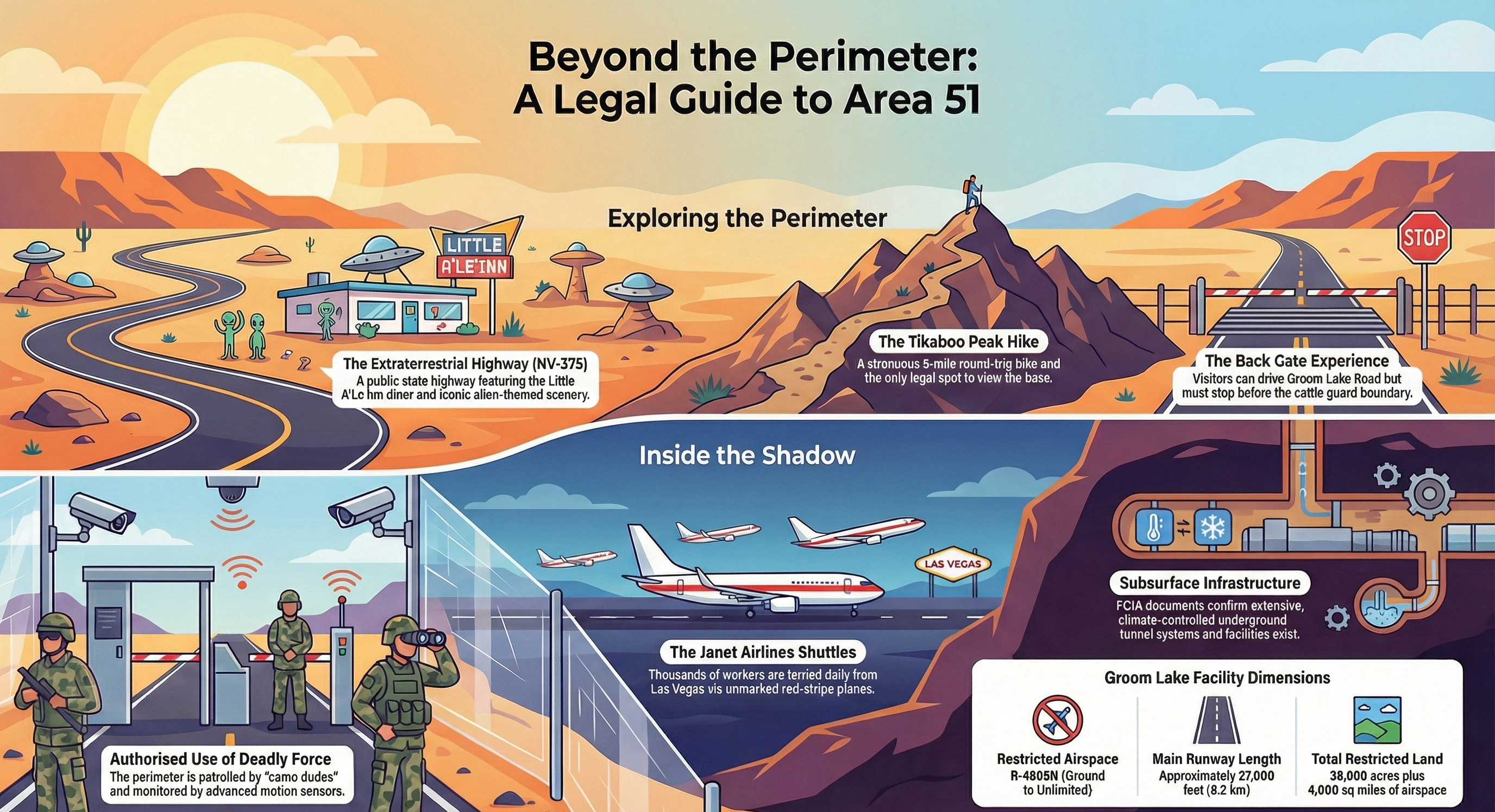 How To Visit Area 51 infographics