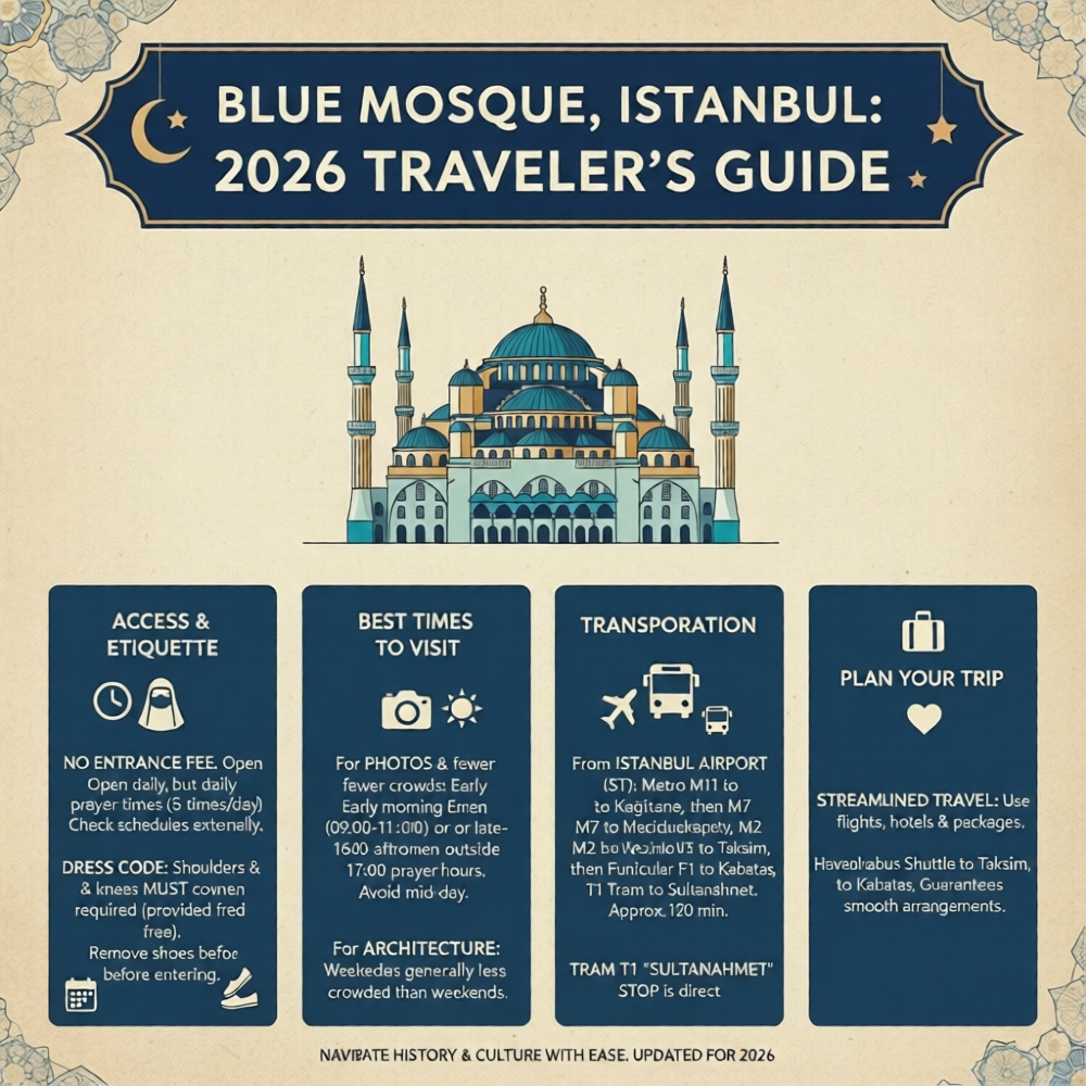 blue mosque entrance fees infographics