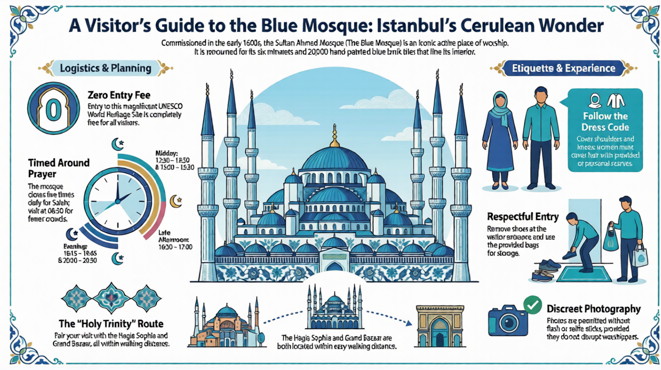 How To Visit Blue Mosque infographics