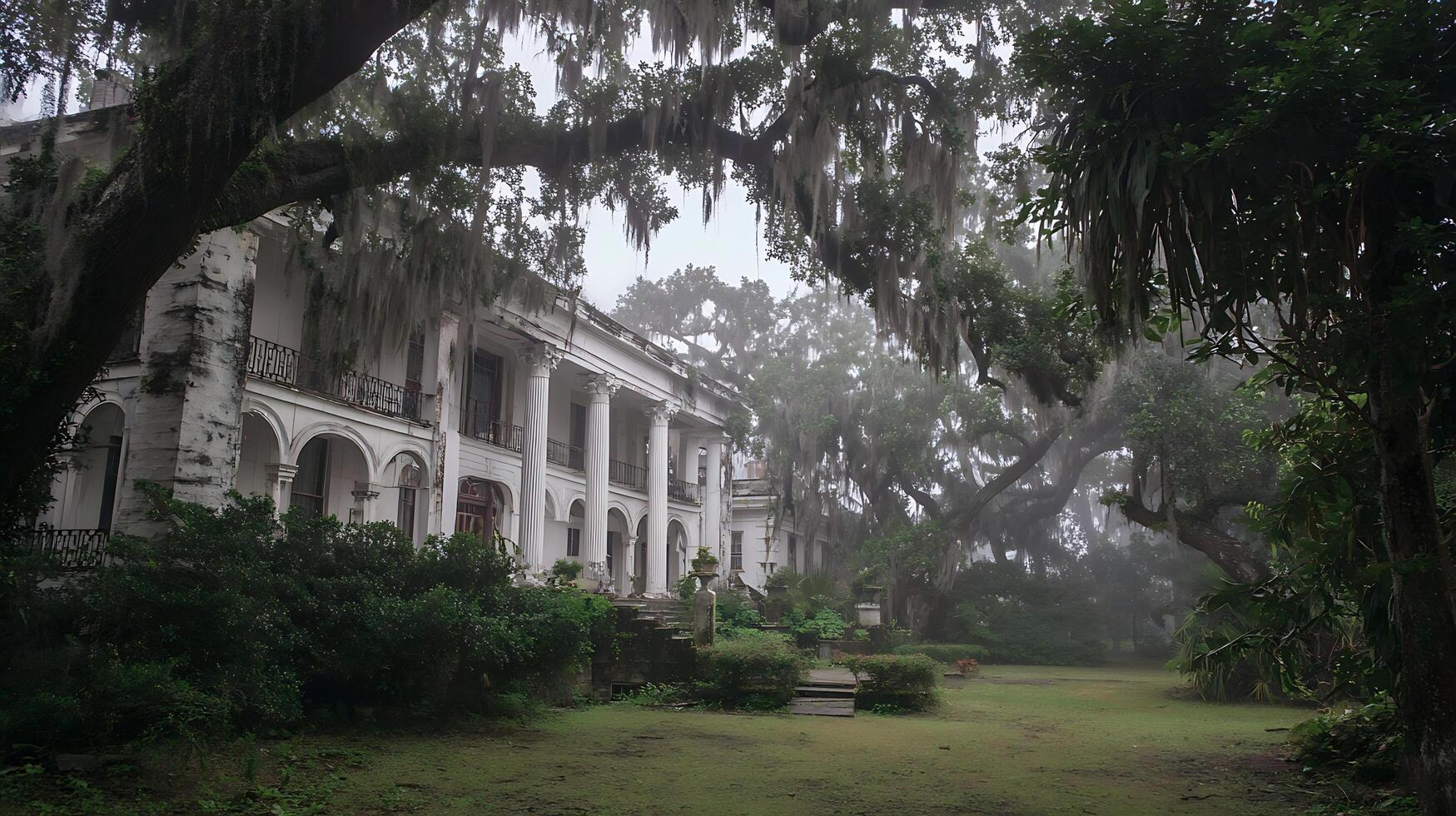 eerie-southern-mansion-shrouded-in-mystical-spanish-moss-and-fog-free-photo