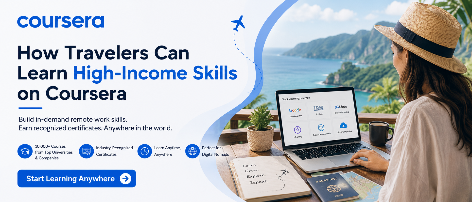 Learn Skills While Traveling With Coursera
