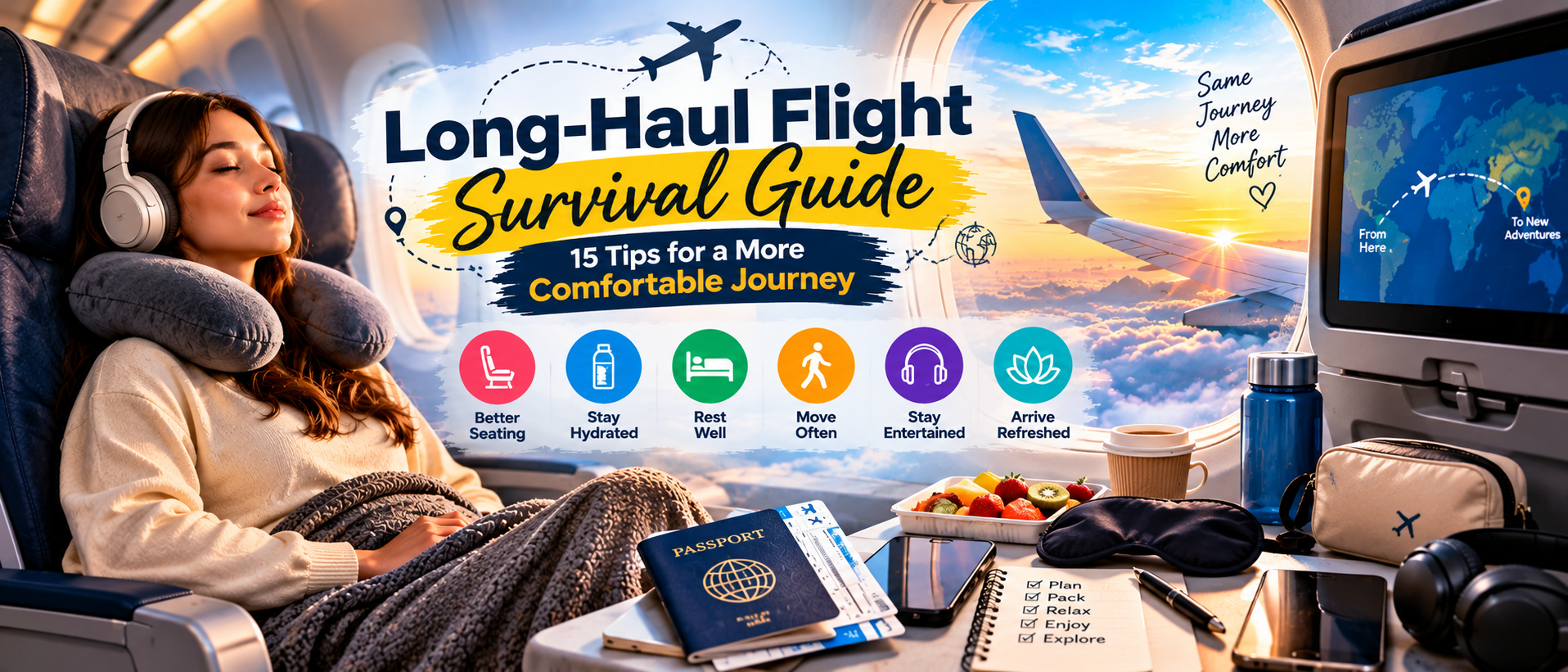 Long-Haul Flight Survival Guide: 15 Tips for a More Comfortable Journey