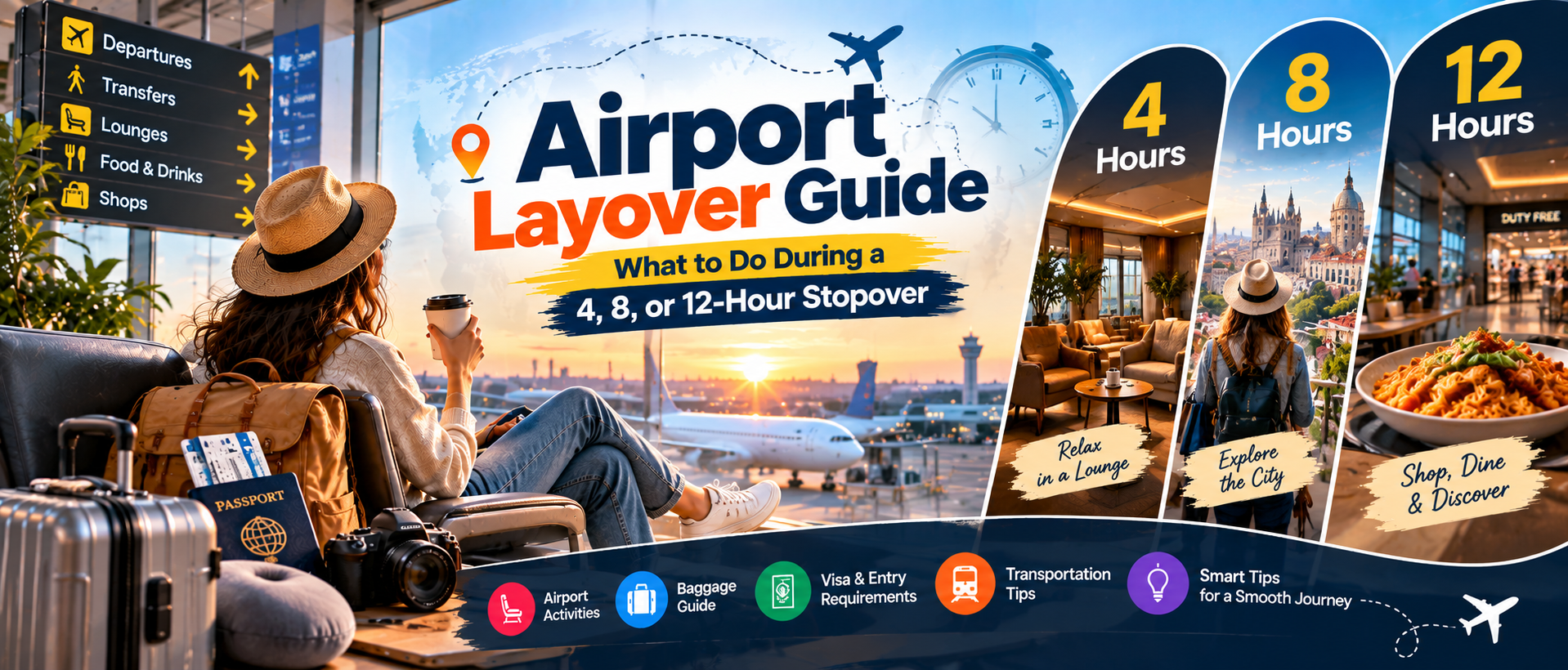 Airport Layover Guide: What to Do During a 4, 8, or 12-Hour Stopover