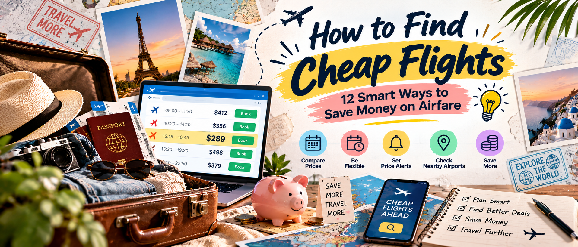 How to Find Cheap Flights: 12 Smart Ways to Save Money on Airfare