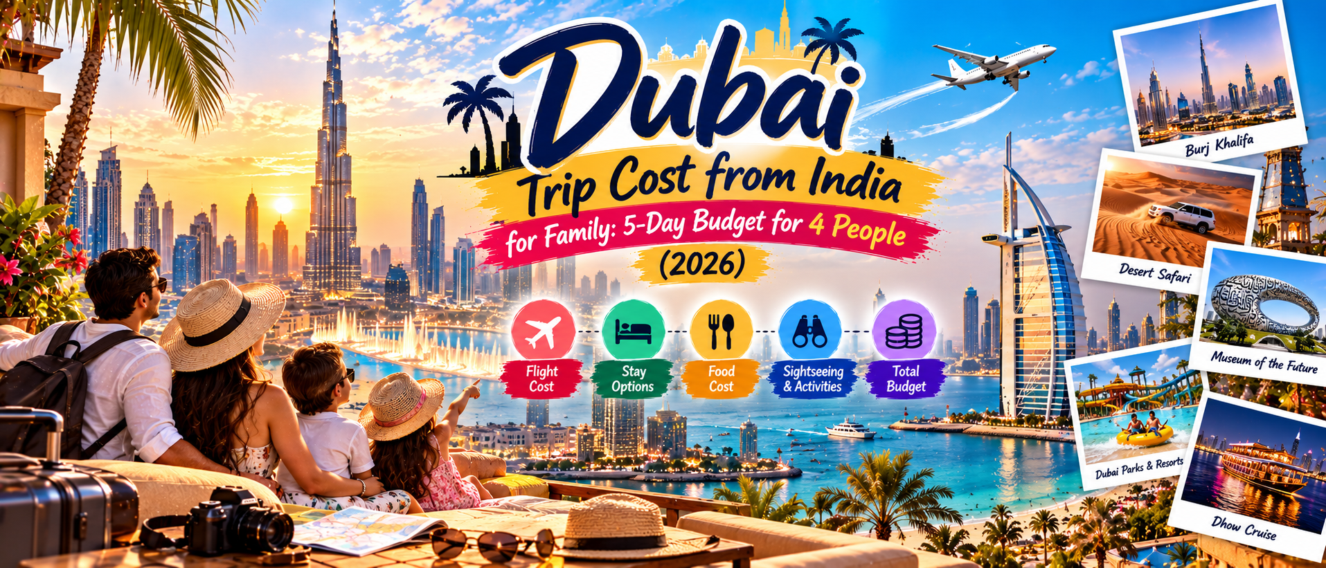 Dubai Trip Cost from India for Family: 5-Day Budget for 4 People (2026)